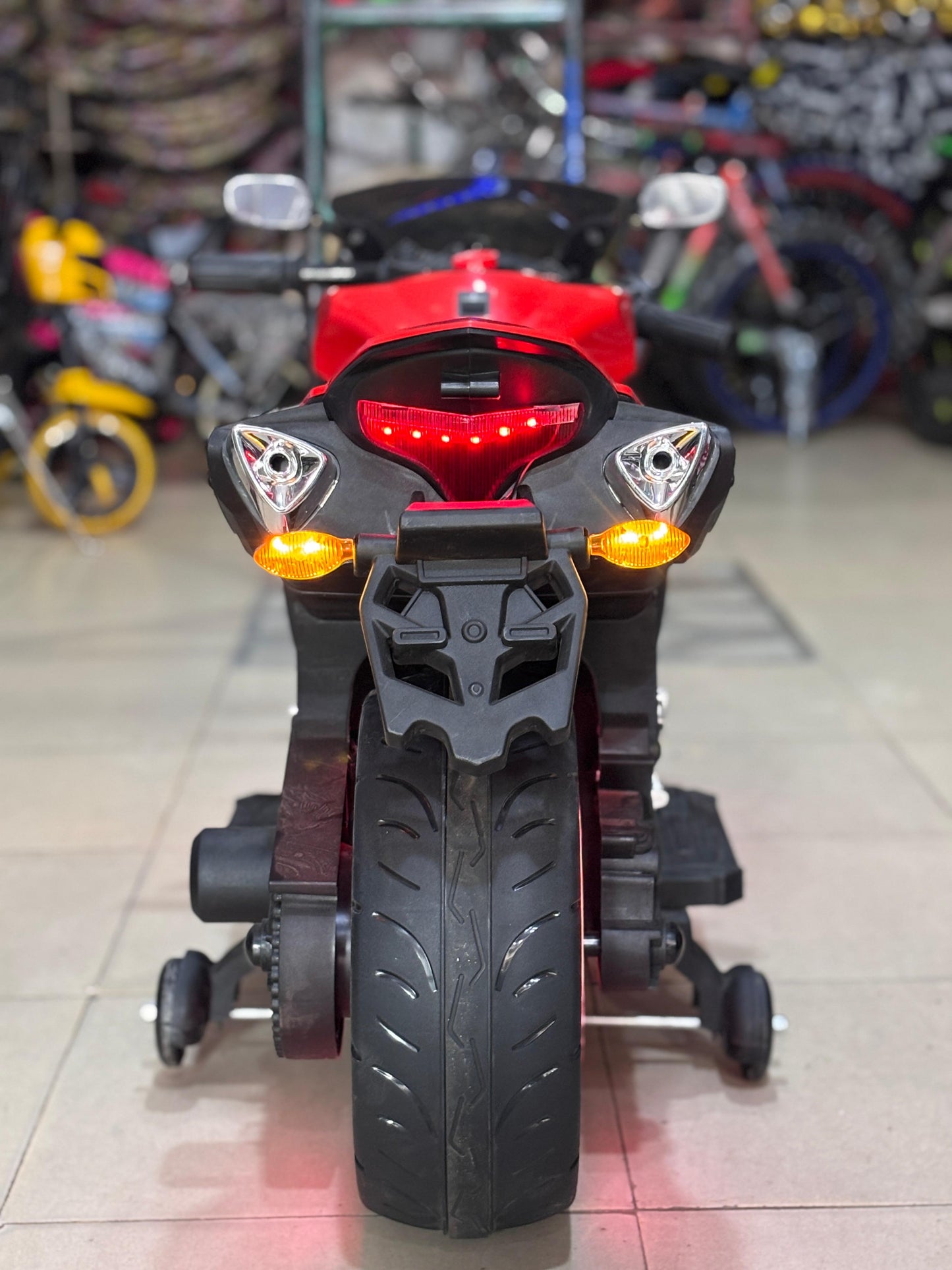 ποΈ Deluxe Kids Electric Ride-On Bike β Heavy Bike Style | 12V Battery, Bluetooth, MP3, Hand Throttle & More